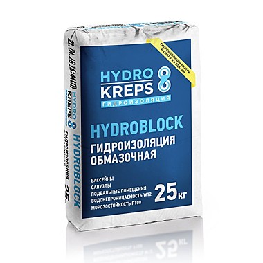КРЕПС гидроизоляция HYDROKREPS HYDROBLOCK 25кг***